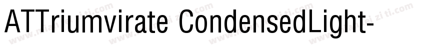ATTriumvirate CondensedLight字体转换
